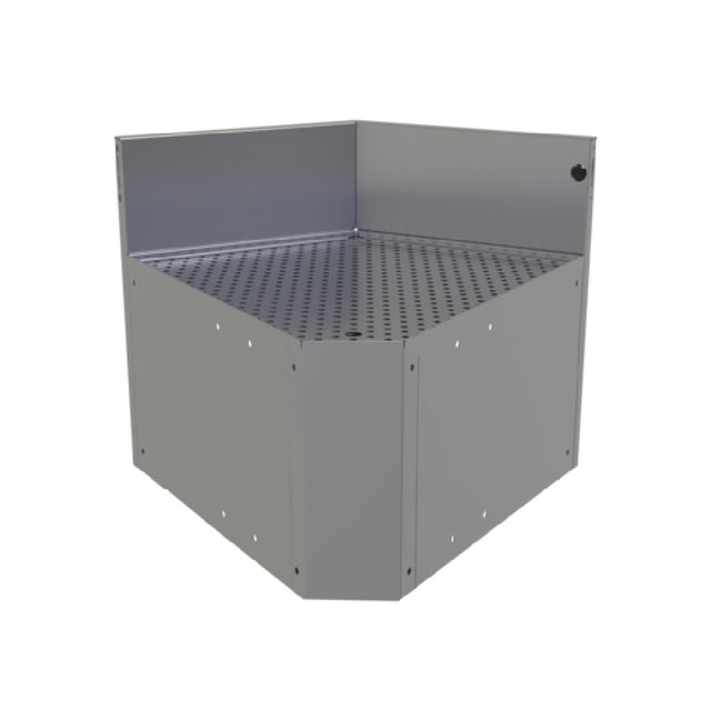 Glastender CIWB-60 Underbar Inside Wedge Corner Drainboard With Removable Perforated Insert