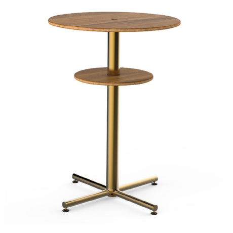 Steelite MGCPBR02BBXX Mogogo Buffet Solutions Polo Bar Table 30" Dia. X 42-1/2"H