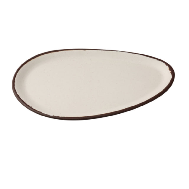 Yanco NA-212 Nature Art Dinner Plate 12"W X 7-3/4"D X 3/4"H Oval
