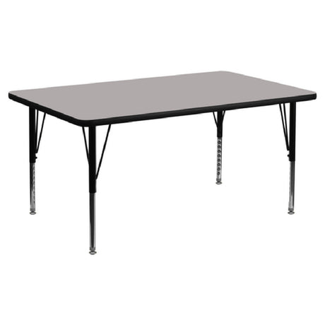 Flash Furniture XU-A2448-REC-GY-H-P-GG Activity Table 48"W X 24"D X 16-1/4" To 25-1/4" Adjustable Height