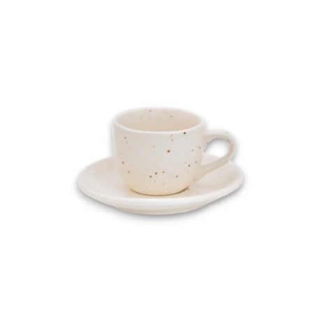 By The Earth Living CM075 Tea Cup & Saucer 5.5" Dia. Saucer 6 Oz. Cup