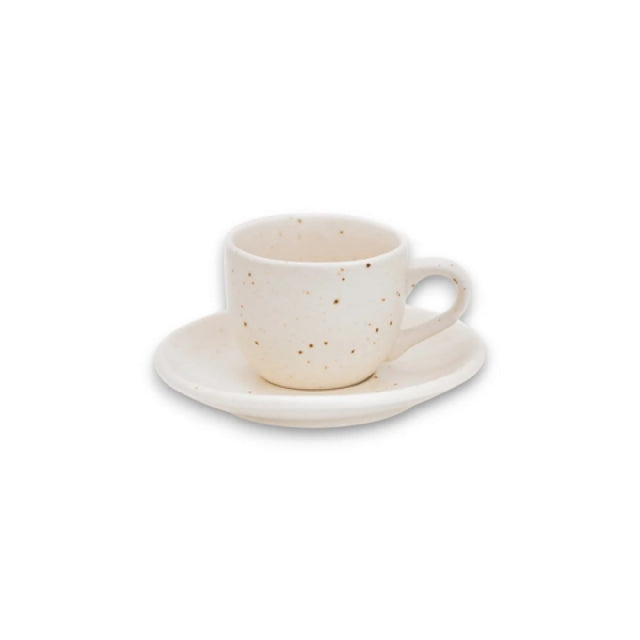 By The Earth Living CM075 Tea Cup & Saucer 5.5" Dia. Saucer 6 Oz. Cup