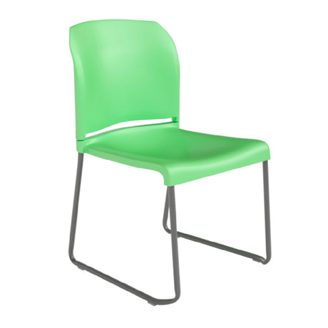 Flash Furniture RUT-238A-GN-GG Hercules Series Contoured Stacking Chair 880 Lb. Weight Capacity