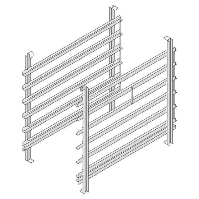 Rational 60.61.430 Hinging Rack Type 61 (6) Supporting Rails