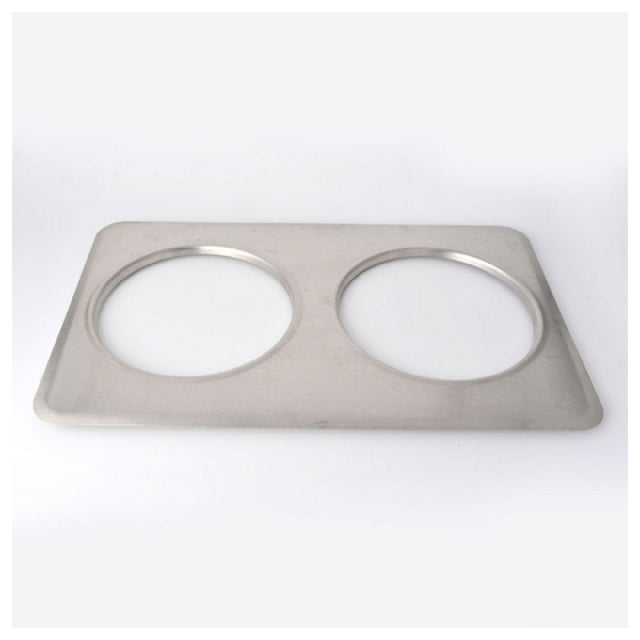 Omcan 44849 (44849) Adapter Plates Inset Hole Size: 8.38" Dia. Fit (2) 7 Quart Steam Table Insets