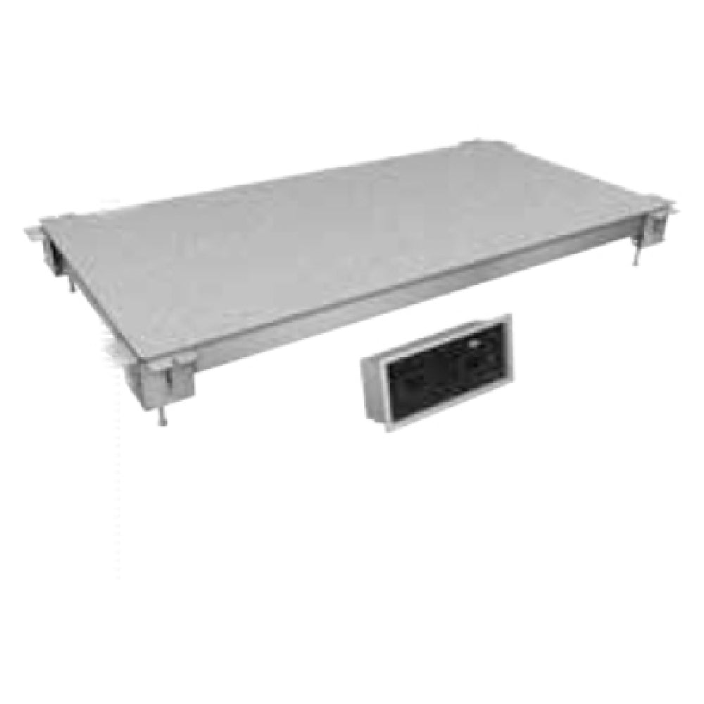 Hatco HCSSBFX-48-F Simulated Stone Hot/Cold Shelf Built-in Flush Top 48"W X 15-1/2"D