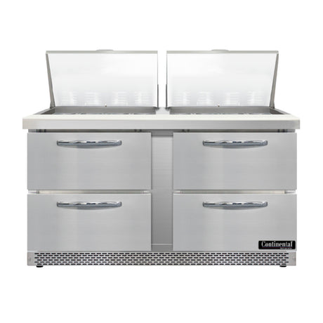 Continental Refrigerator D60N24M-FB-D Designer Line Mighty Top Sandwich Unit Front Breather