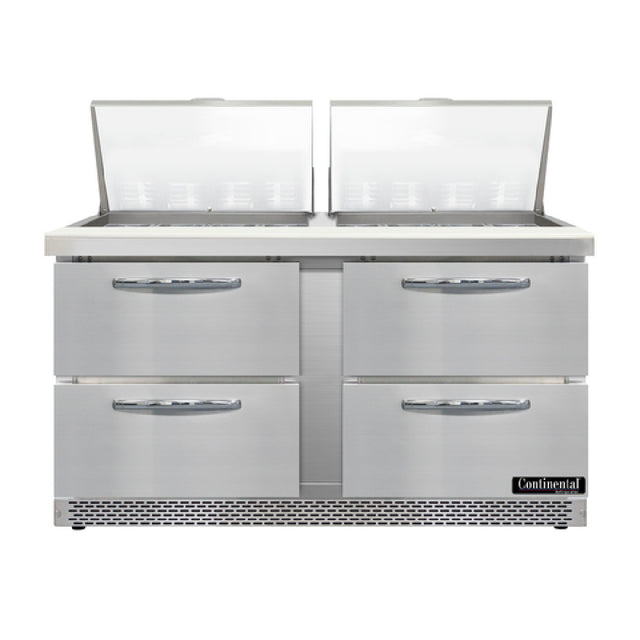 Continental Refrigerator D60N24M-FB-D Designer Line Mighty Top Sandwich Unit Front Breather