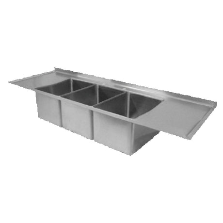 GSW USA SH12143DWN Sink Three Compartment Drop-in