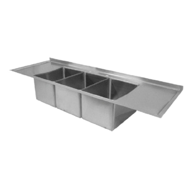 GSW USA SH12123DDN Sink Three Compartment Drop-in