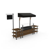 Steelite MGCMLA01WSBF Classic Canopy Cooling Station 130"W X 29 1/2"D X 96"H Mixed Materials