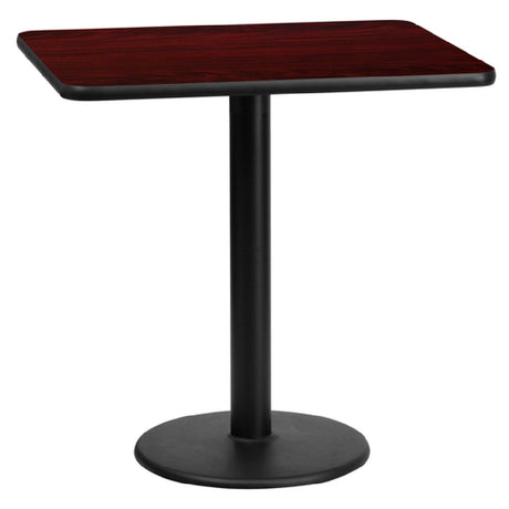 Flash Furniture XU-MAHTB-2430-TR18-GG Table 30"W X 24"D X 31-1/8"H Dining Height