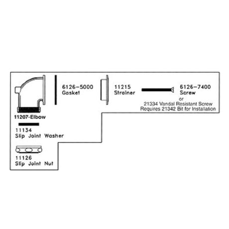 Fisher 11223 Overflow Elbow Kit