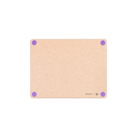 Epicurean 622-14110114 Epicurean HACCP Non-Slip Cutting Board 14.5" X 11.25" X 3/8" In Natural With Purple Allergy Feet