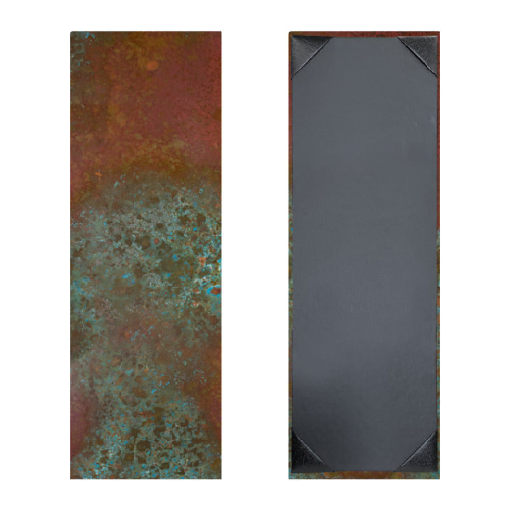 Risch PATINA-1V 4.25X14 Patina Hardback Authentic Copper Menu Cover (specify Color)