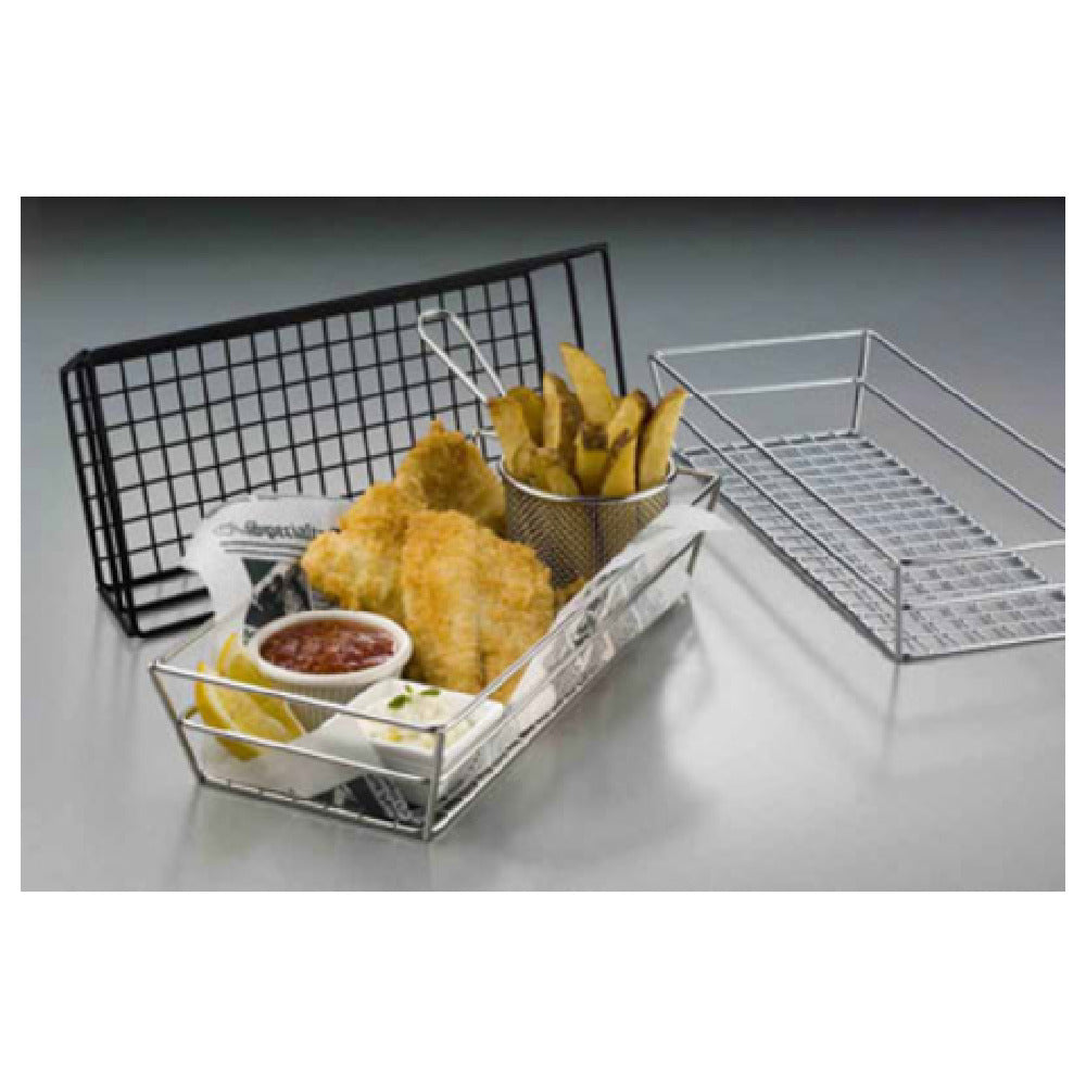 American Metalcraft GCRB2613 Tabletop Basket 13"L X 6"W X 2-1/2"H Grid Bottom