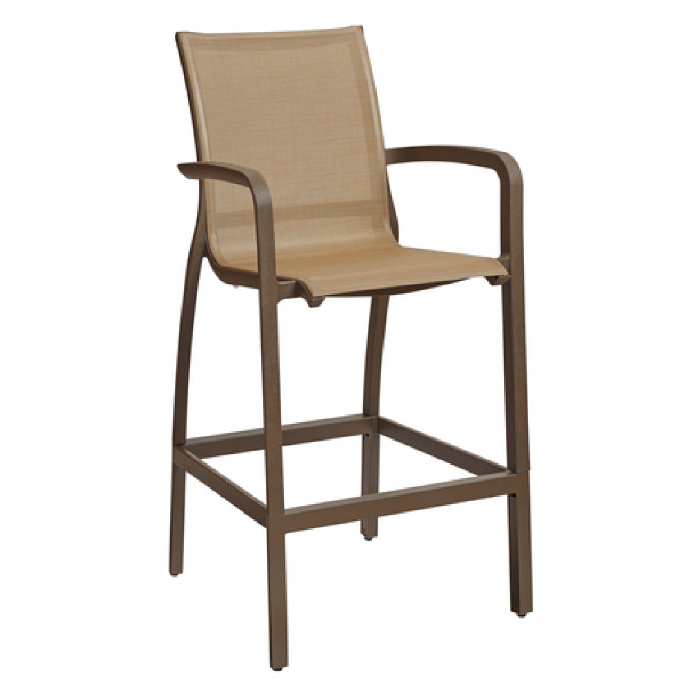 Grosfillex UT469599 Sunset Barstool With Arms Designed For Outdoor Use