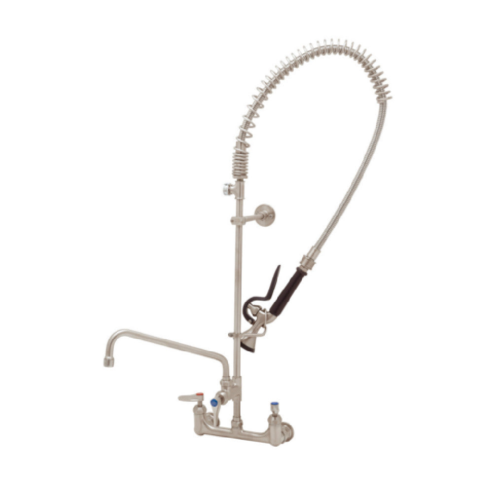 T&S Brass S-0133-12-CR-BYS-TGH EverSteel 8” Wall Mount Mixing Faucet With Body