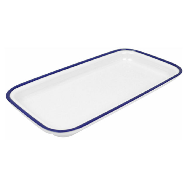 Bauscher Hepp TEW7413 - Enamelware Collection Tray, GN 1/3 Size, 12-3/4"L X 7"W X 1-1/4"H