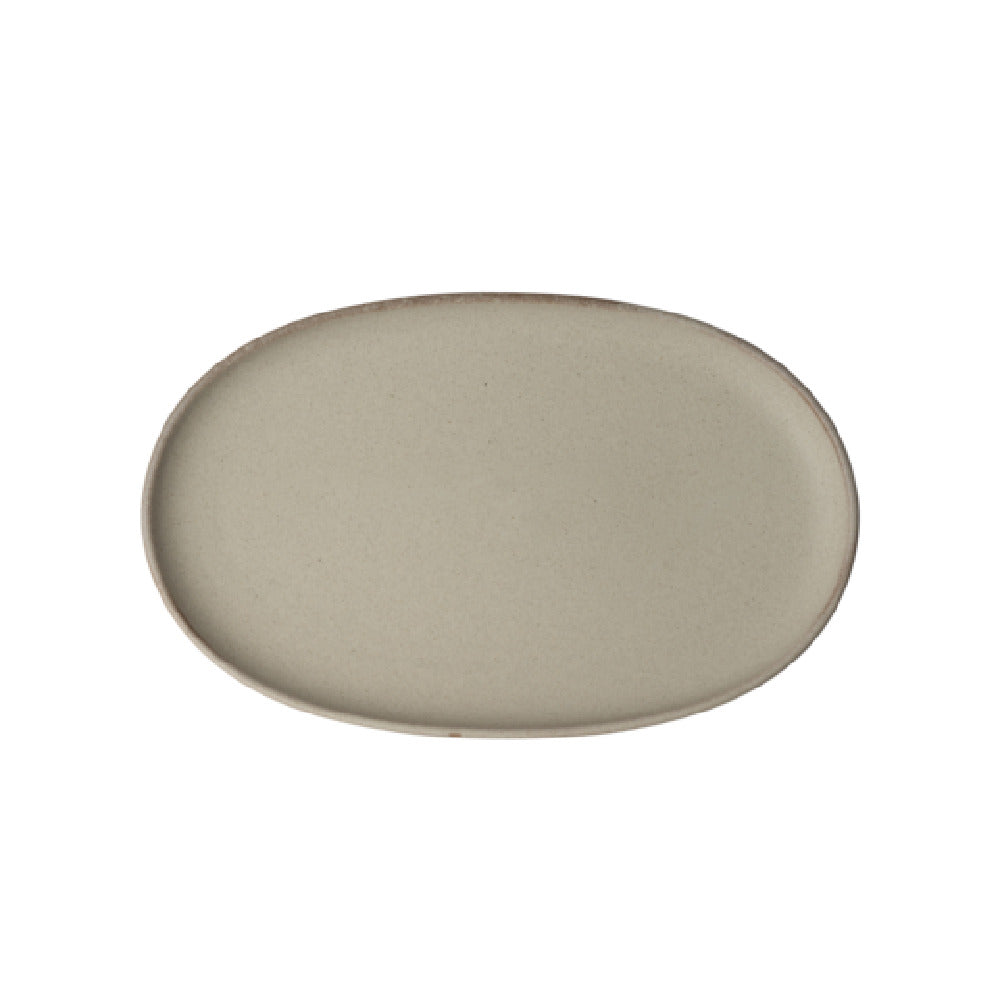 Steelite 6420MY034 Oval Plate 11.5"W X 7.25"D X 1"H Wabi Sabi Shoji