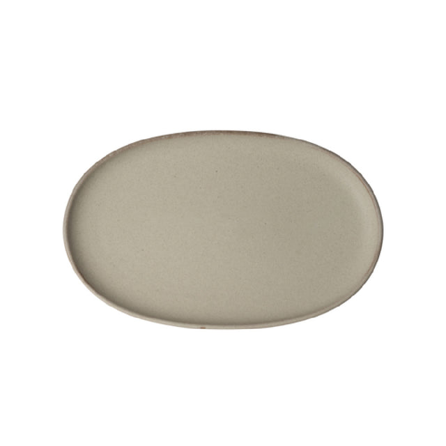 Steelite 6420MY034 Oval Plate 11.5"W X 7.25"D X 1"H Wabi Sabi Shoji