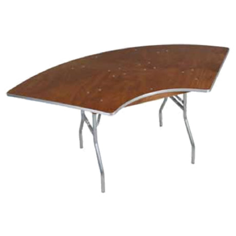 Forbes Industries HOSP5X10A-SWGL 200 Series Folding Table Serpentine 5'ID/10'OD Long X 30" Wide X 30"H