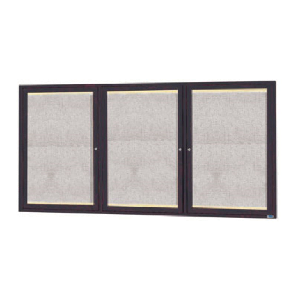 Aarco LODCC3672-3RBA Bulletin Board 72"W X 36"H Enclosed