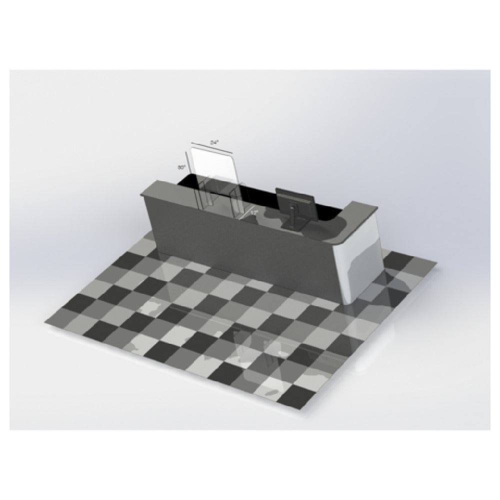 Nemco 69885-24-30-P-06 Easy Shield™ Countertop 24"W X 12"D X 30"H