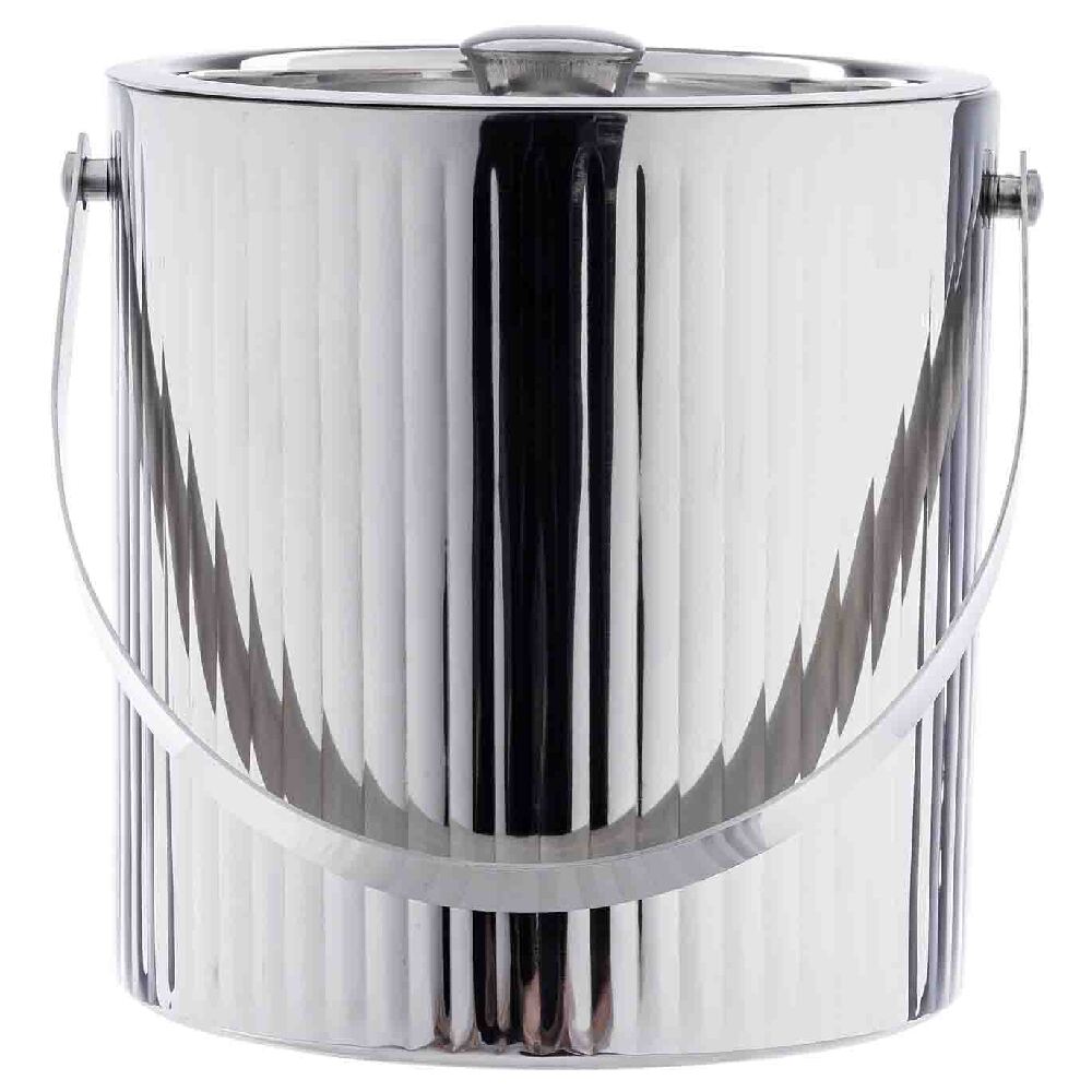 TableCraft Products 12972 - Ripple Collection Ice Bucket, 2.75 Qt., 7.5" X 6.75" X 7.5"