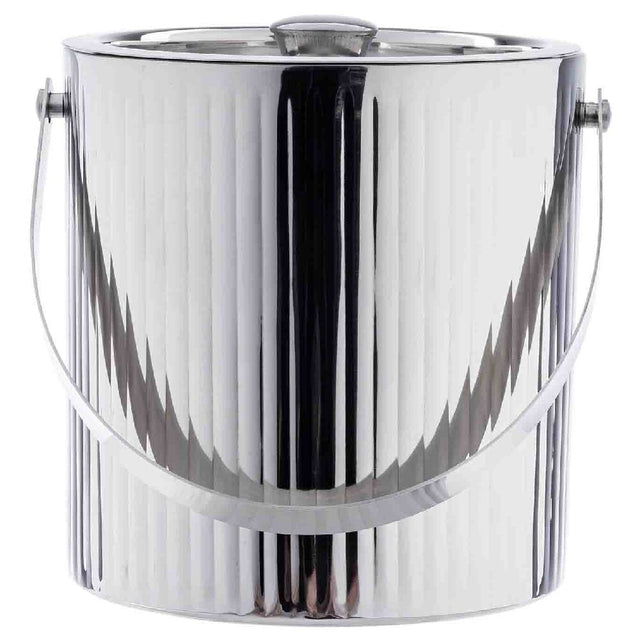 TableCraft Products 12972 - Ripple Collection Ice Bucket, 2.75 Qt., 7.5" X 6.75" X 7.5"