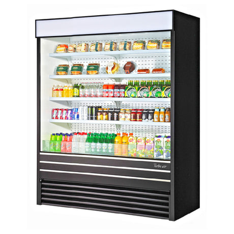 Turbo Air TOM-60EB-N Vertical Air Curtain Open Display Merchandiser 28.6 Cu. Ft. Capacity