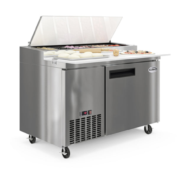 Koolmore KM-RPPS-1DSS Pizza Prep Refrigerator 50"W Self-contained Side Mounted Refrigeration