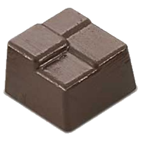 JB Prince K536 Chocolate Mold (28) Interlocking Square 1"L X 1"W X 4/5"H (26mm X 26mm X 20mm)