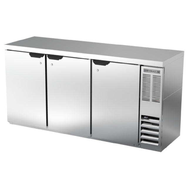 Beverage Air BB72HC-1-F-S-27 Refrigerated Food Rated Back Bar Storage Cabinet Three-section