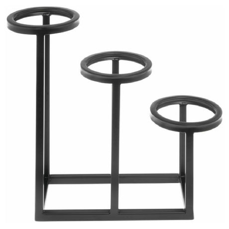 Hubert 33740 - Cerve Collection Flatware Cylinder Display/Stand, 3-tier, 5-1/5" X 14-4/5" X 12-3/10"H