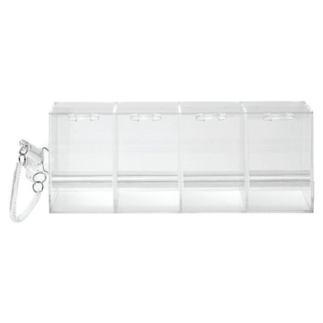 Hubert 92778 - Bulk Cereal Container, Top Unit, 4-section