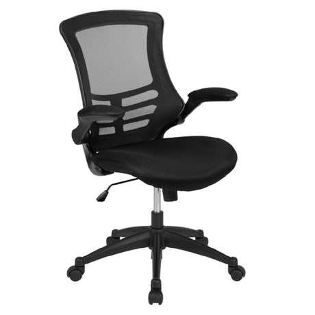 Flash Furniture BL-X-5M-BK-GG Swivel Task Chair 37-1/2" To 41-1/4" Adjustable Height