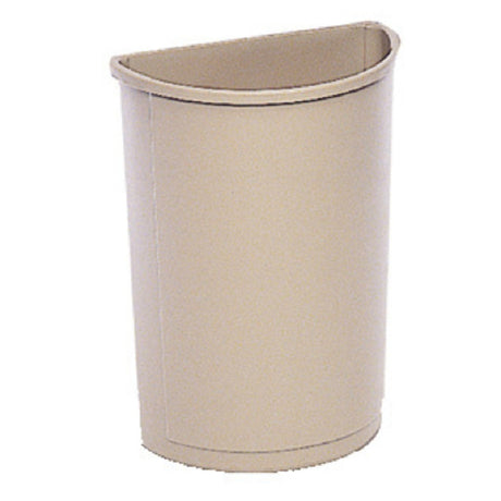 Rubbermaid FG352000BEIG - Untouchable® Container, Half Round, 21 Gallon