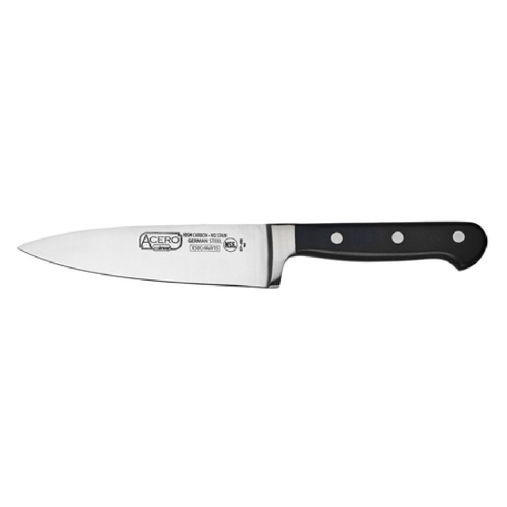 Winco KFP-60 Acero Chef Knife 6" Blade Triple Riveted