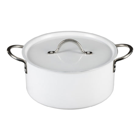 Bon Chef 73303-OM-W - Country French X - Ombre Sauce Pot, 5 Qt 22 Oz, 10″ Dia X 4.75″ H