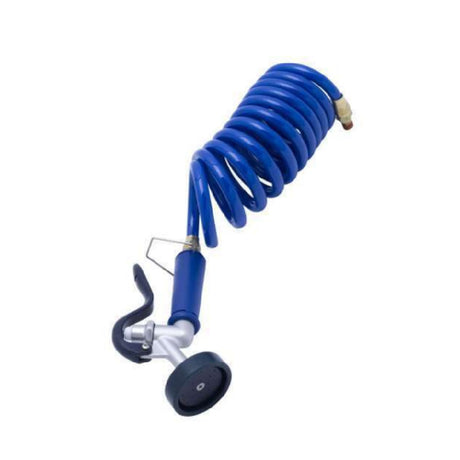 T&S Brass PG-35AV-CH Pre-Rinse Spray Aluminum 35 Angle Spray Valve With 9' Coiled Polyurethane Hose