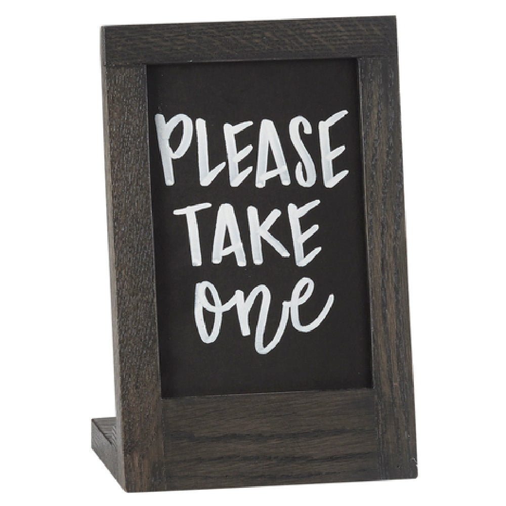 Cal Mil 3818-46-87 Cinderwood Chalkboard Sign 5-1/2"W X 3-1/4"D X 8-1/4"H OAL