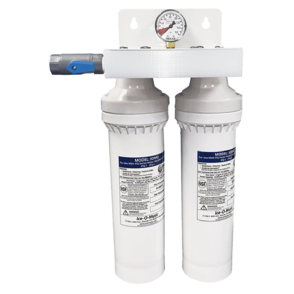 Ice-O-Matic IFQ2 Water Filter Manifold Dual Filter Designed For Ice Makers Producing Between 1050 & 1400 Lbs. (476.3 To 635 Kg.) Of Ice Per Day