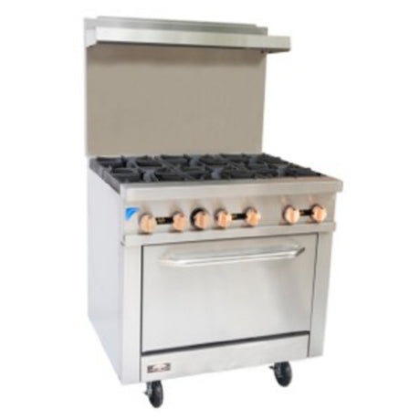 Copper Beech CBR-6 Restaurant Range Natural Gas 36"W