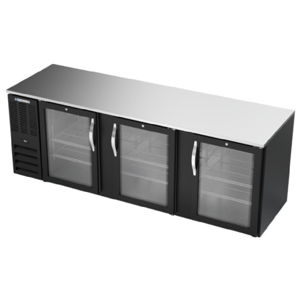Beverage Air BB94HC-1-G-B - Refrigerated Back Bar Storage Cabinet, Three-section
