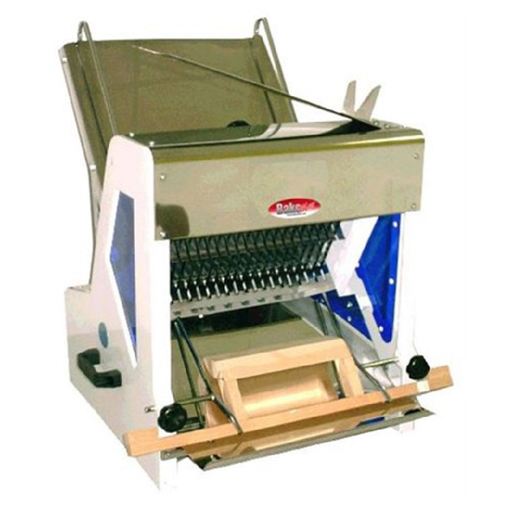 BakeMax BMGF001-1 Gravity Feed Bread Slicer Countertop 15" Max Loaf Length