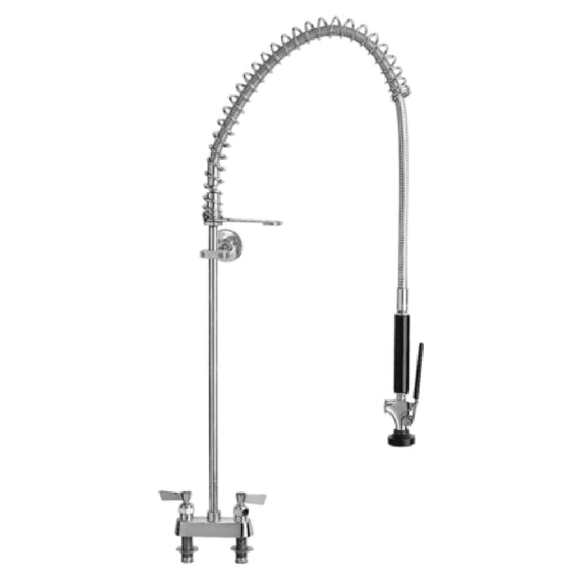 Fisher 2510-WB Pre-Rinse Assembly 4" Deck-mounted Control Valve With Spring Action Flexible Gooseneck