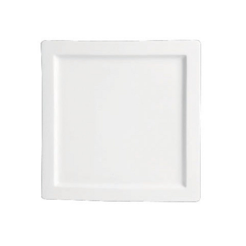 Steelite 6351MP71 - Rim Square Plate, 6.25", Simple Plus