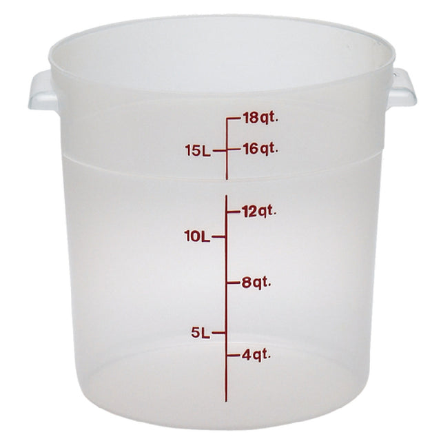 Cambro RFS18PP190 Storage Container Round 18 Qt.