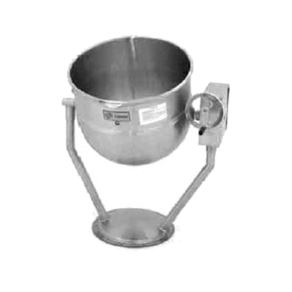 Legion TWP-50 Direct Steam Tilting Kettle 50-gallon 304 Stainless Steel Liner